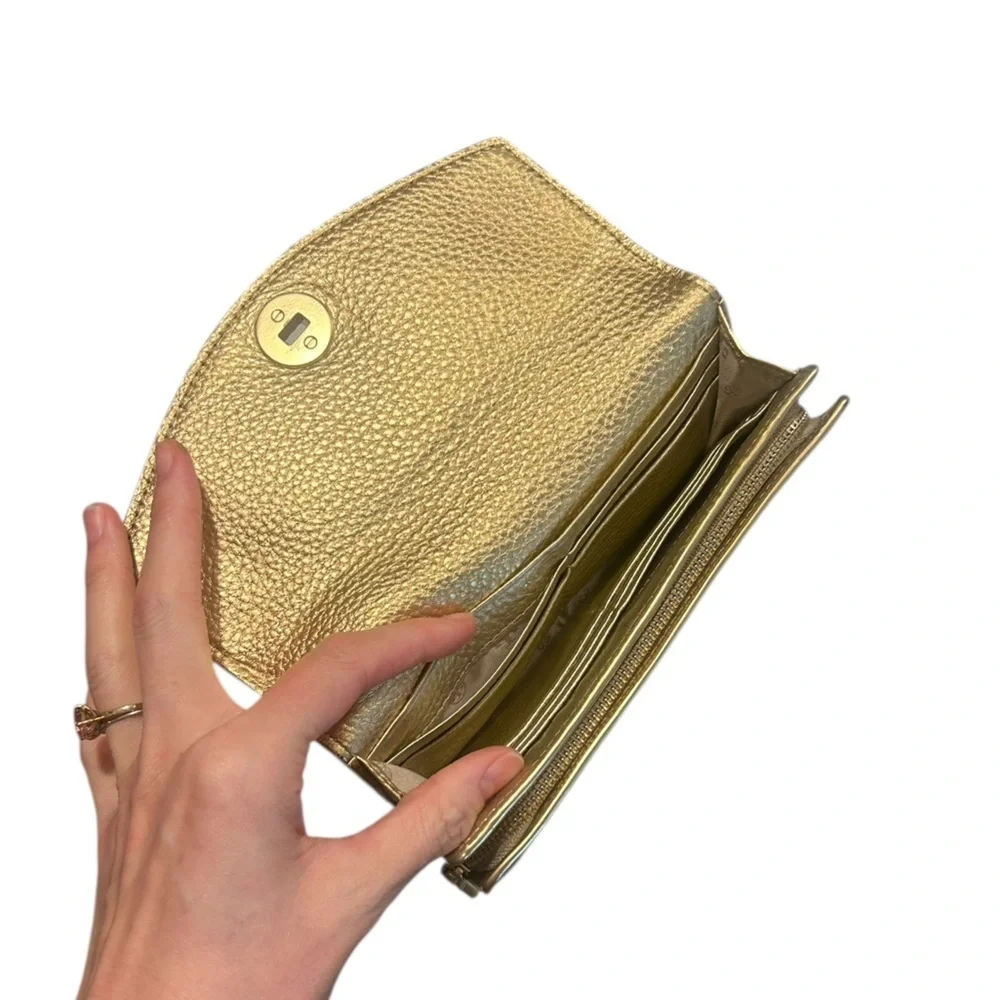 Tory Burch Leather Diana Kira Clutch Evening Bag Wallet